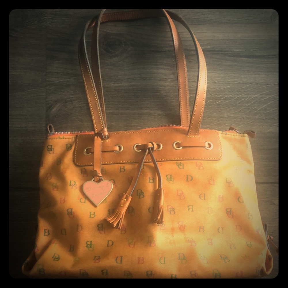 Rare Mustard Yellow Dooney and Bourke handbag